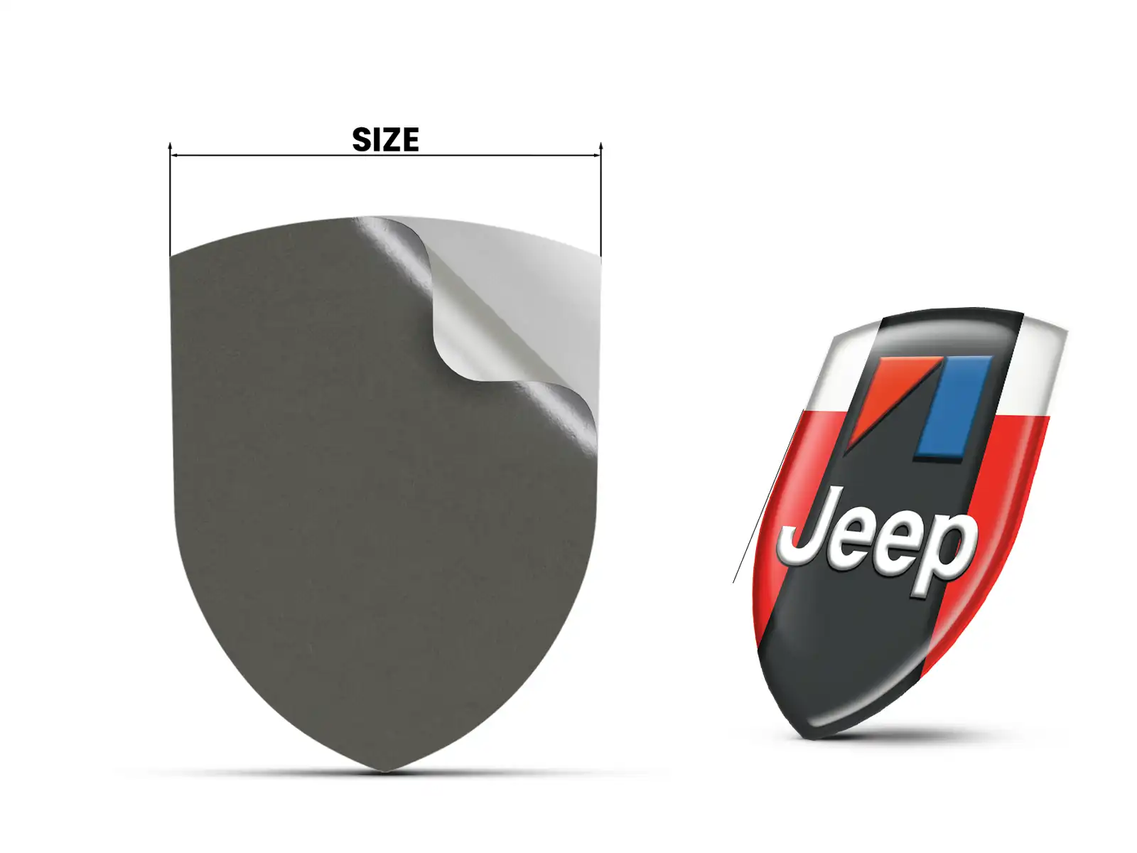 Jeep Fensteraufkleber Premium Universal Stern Auto